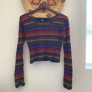 Vintage Y2K Knitted Crop Top